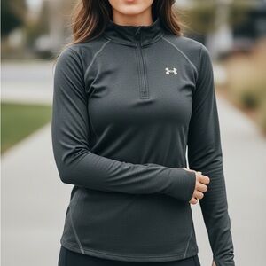Under Armour ColdGear 1/4 zip pullover in classic black 🖤